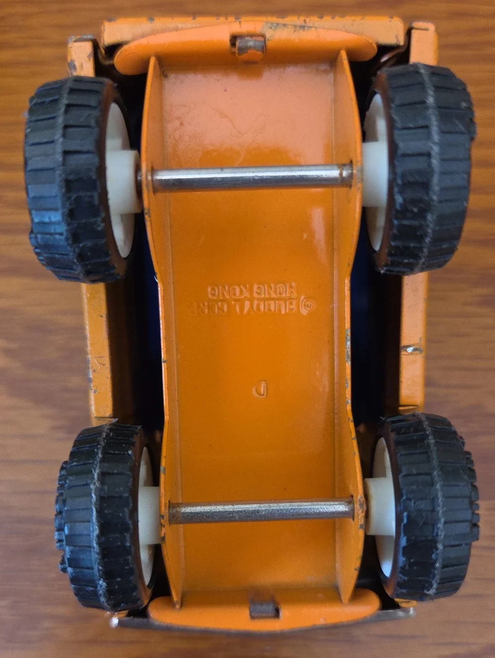 Vtg (3) Buddy L Mini Metal Vehicle Set - Yellow, Orange & Green